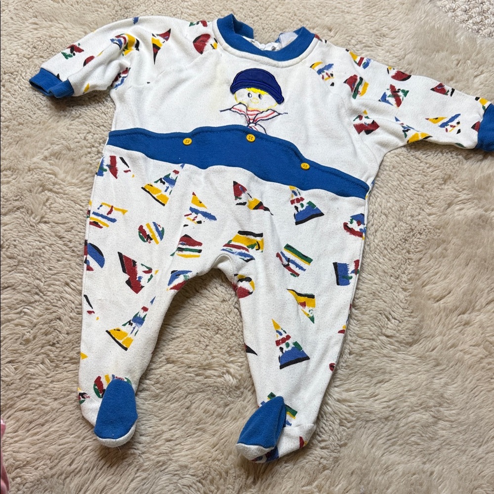 🧡Vintage 1970/80s Colorful Kids One Piece